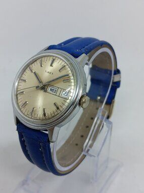 VINTAGE 1976 Timex Mercury M27 16852-02776 Men's 35mm Mechanical Day/Date Watch